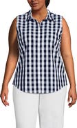 Lands' End Plus Size No Iron Sleeveless Shirt