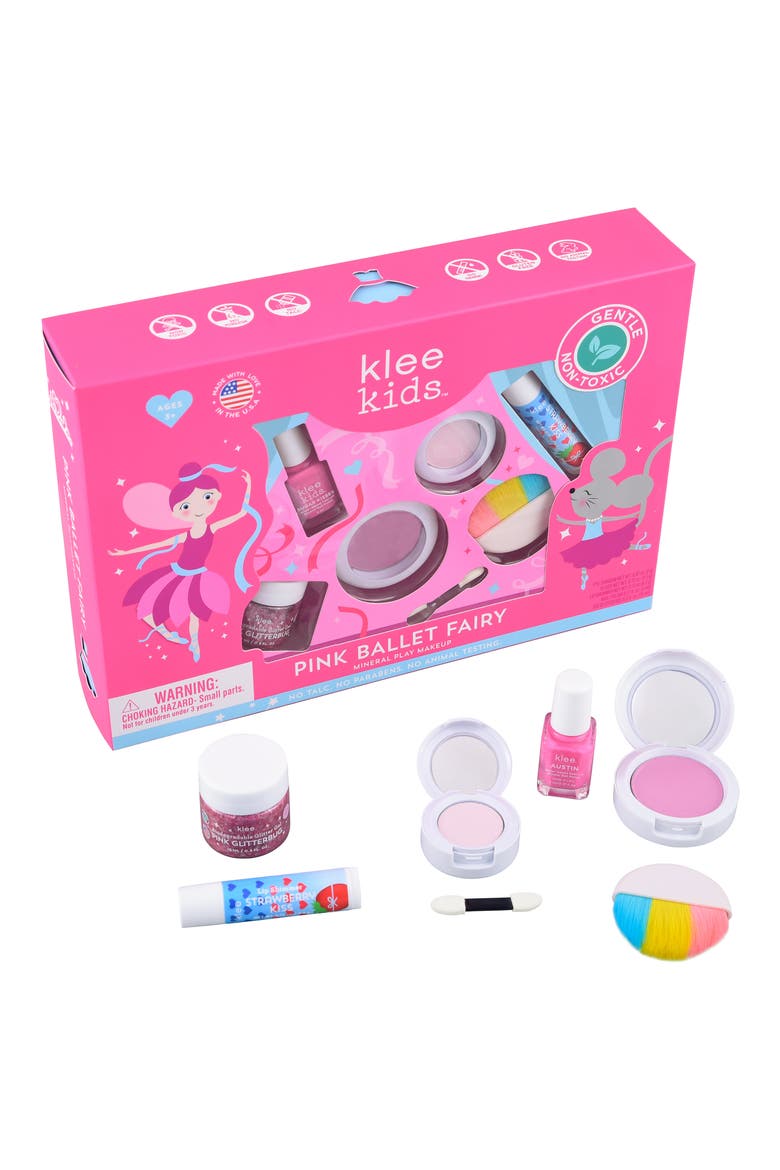 Pink Ballet Fairy Deluxe Mineral Play Makeup Set, Main, color, PINK