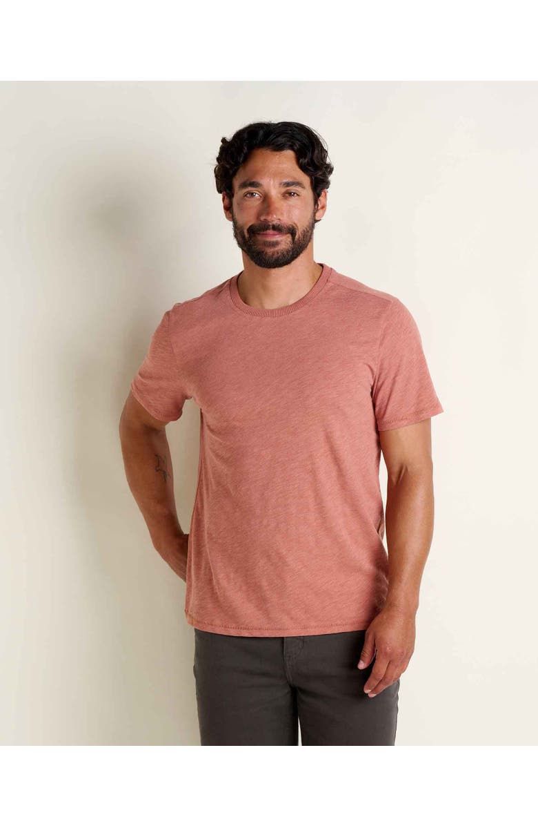 Toad & Co Men's Boundless Jersey Short Sleeve Crew, Main, color, Copper