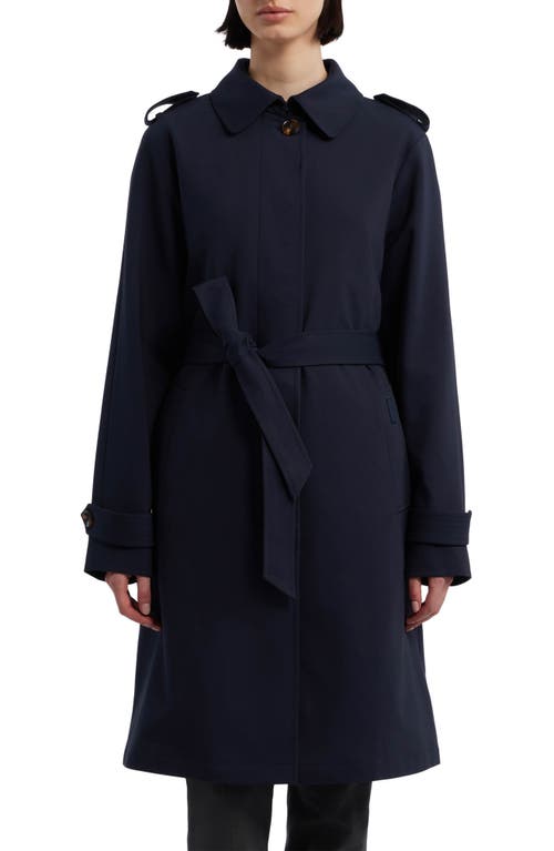 Hunter Women's Belted Water-repellent Trench Coat In Navy