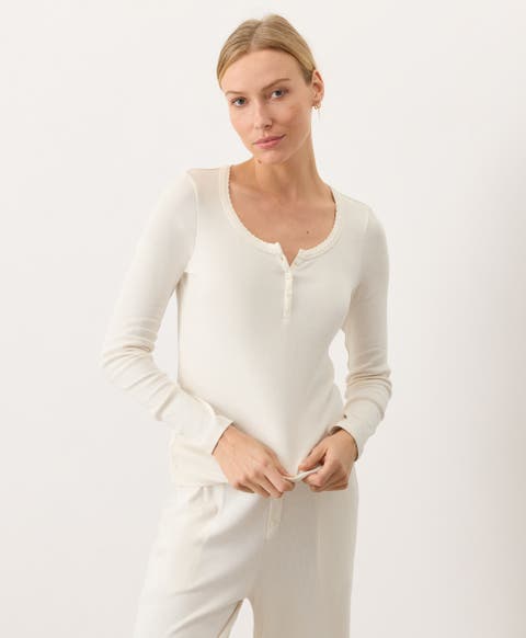 Dream Rib Slim Henley Made With Organic Cotton