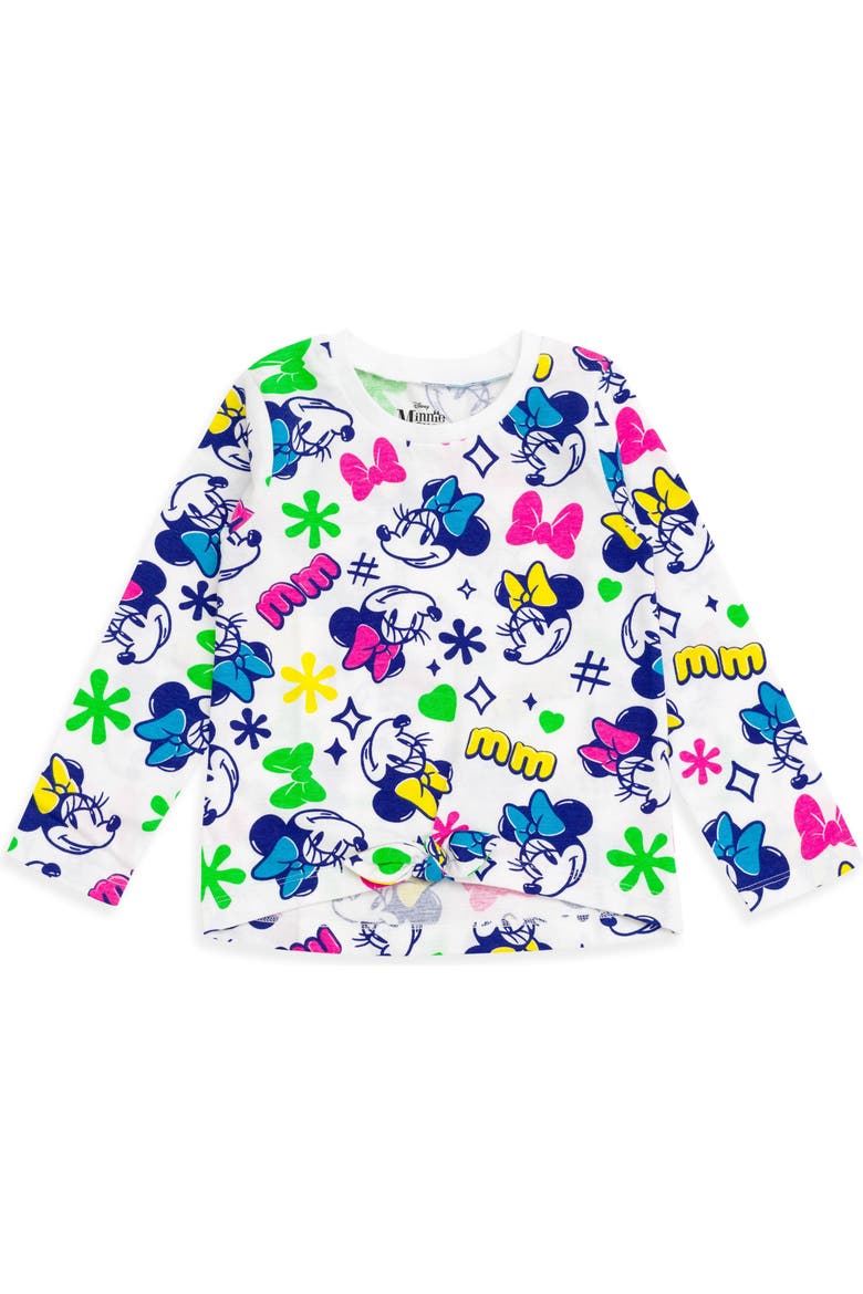 Minnie Mouse 2-Piece Long Sleeve T-Shirt Set, Alternate, color, Black White Minnie