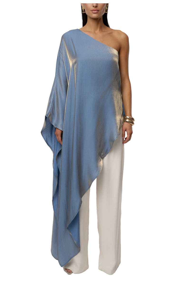 JLUXLABEL Cher Iridescent Top, Main, color, Blue