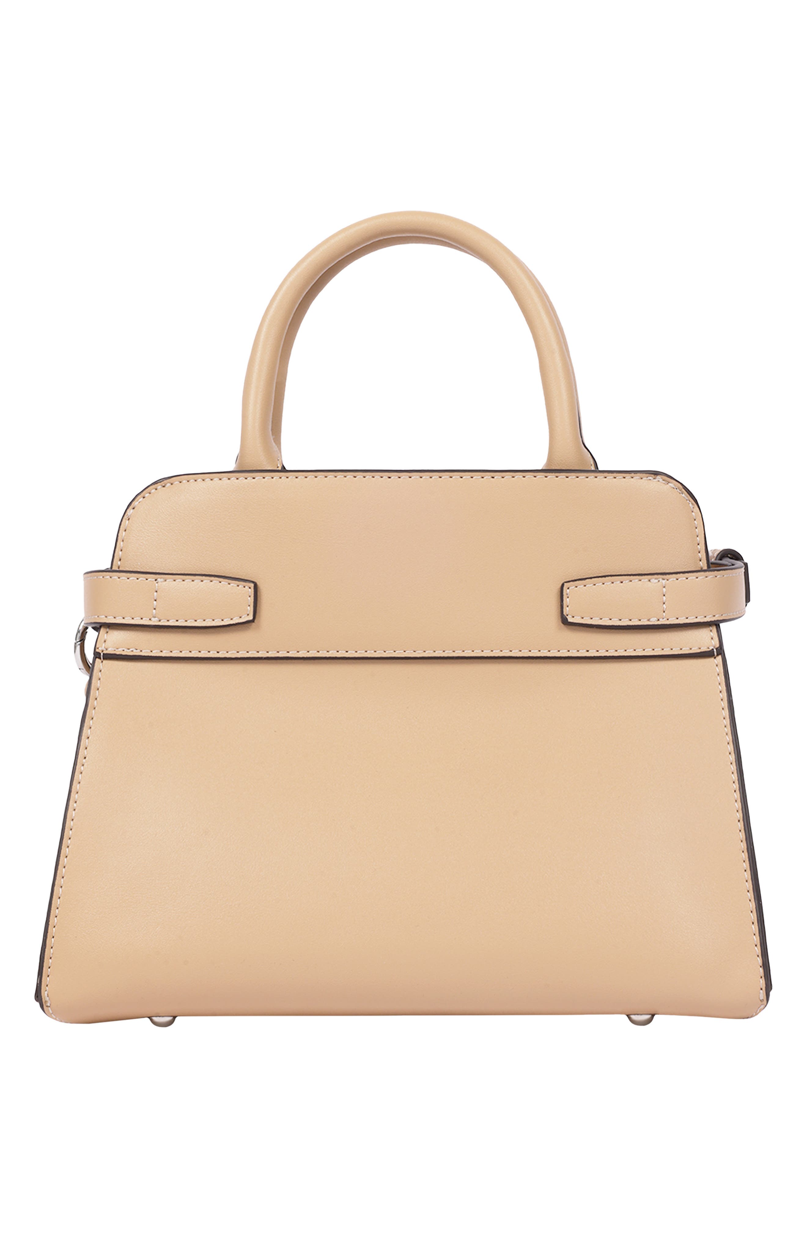 Beckham Faux Leather Belted Tote, Alternate, color, TAN