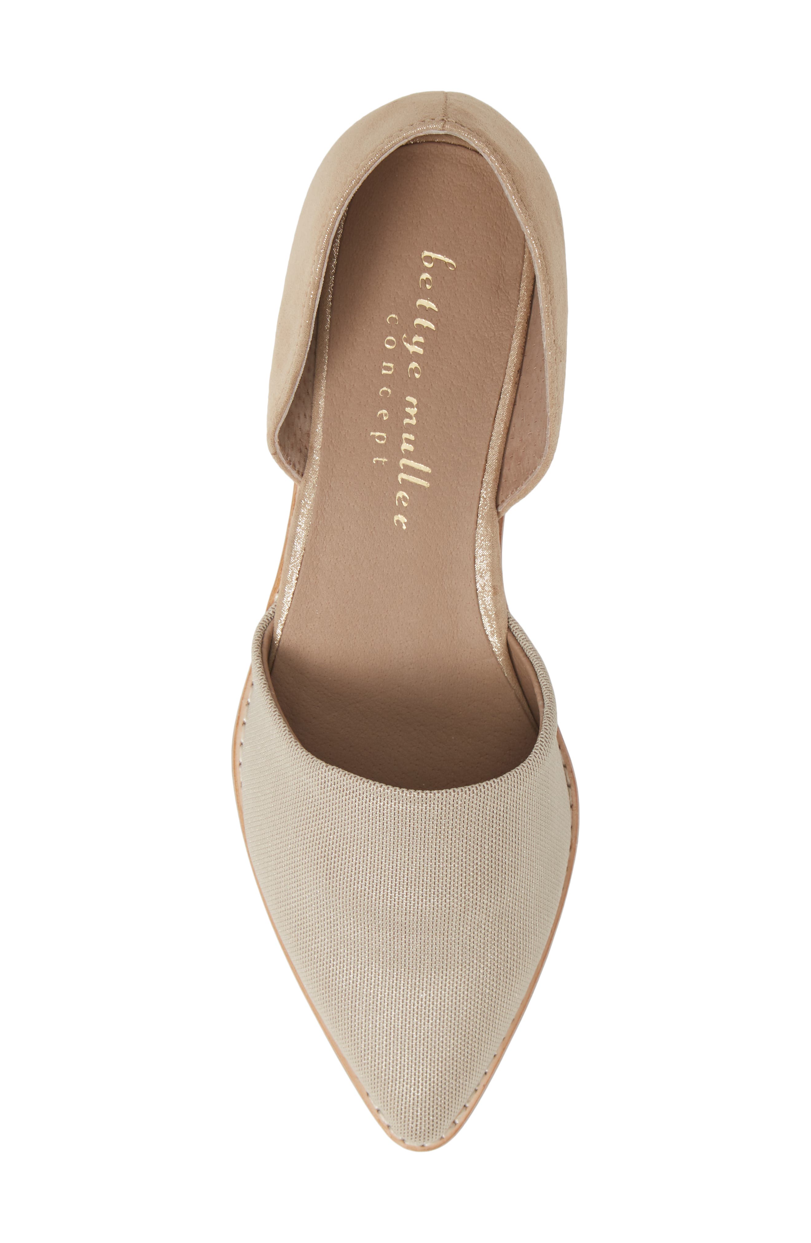 Cage d'Orsay Wedge, Alternate, color, GOLD METALLIC SUEDE