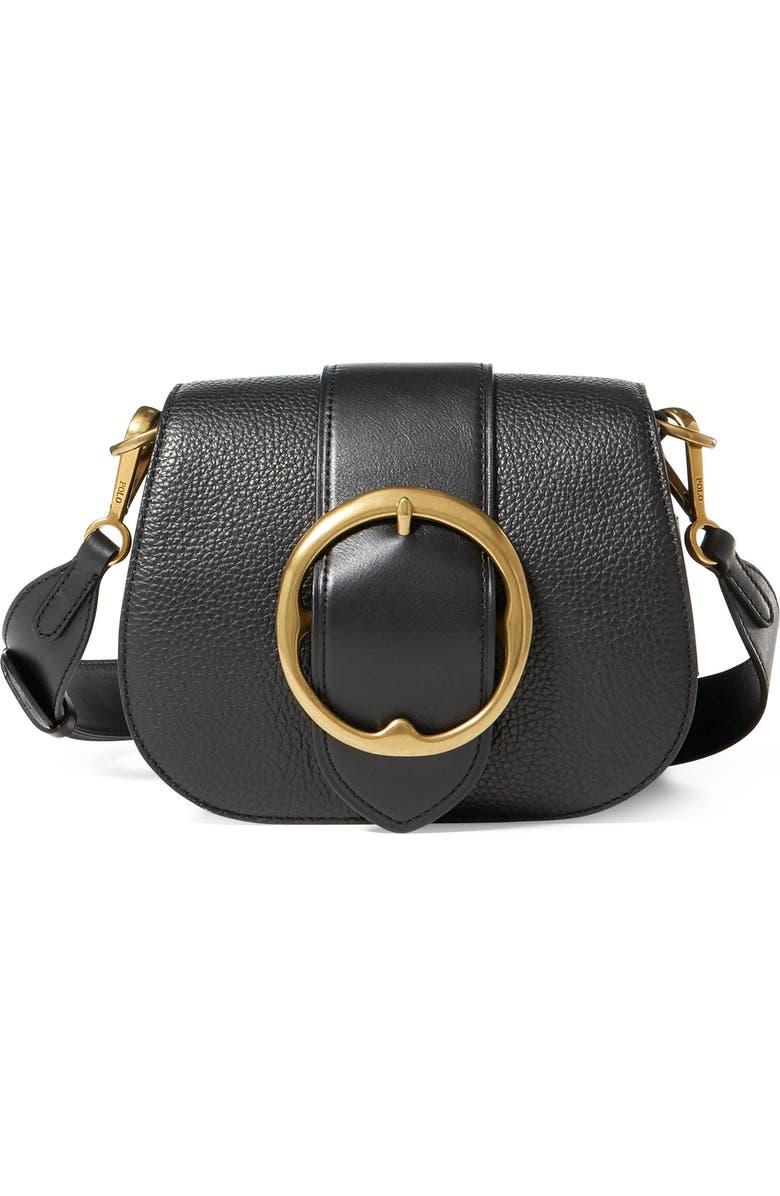 Polo Ralph Lauren Lennox Leather Saddle Bag, Main, color,