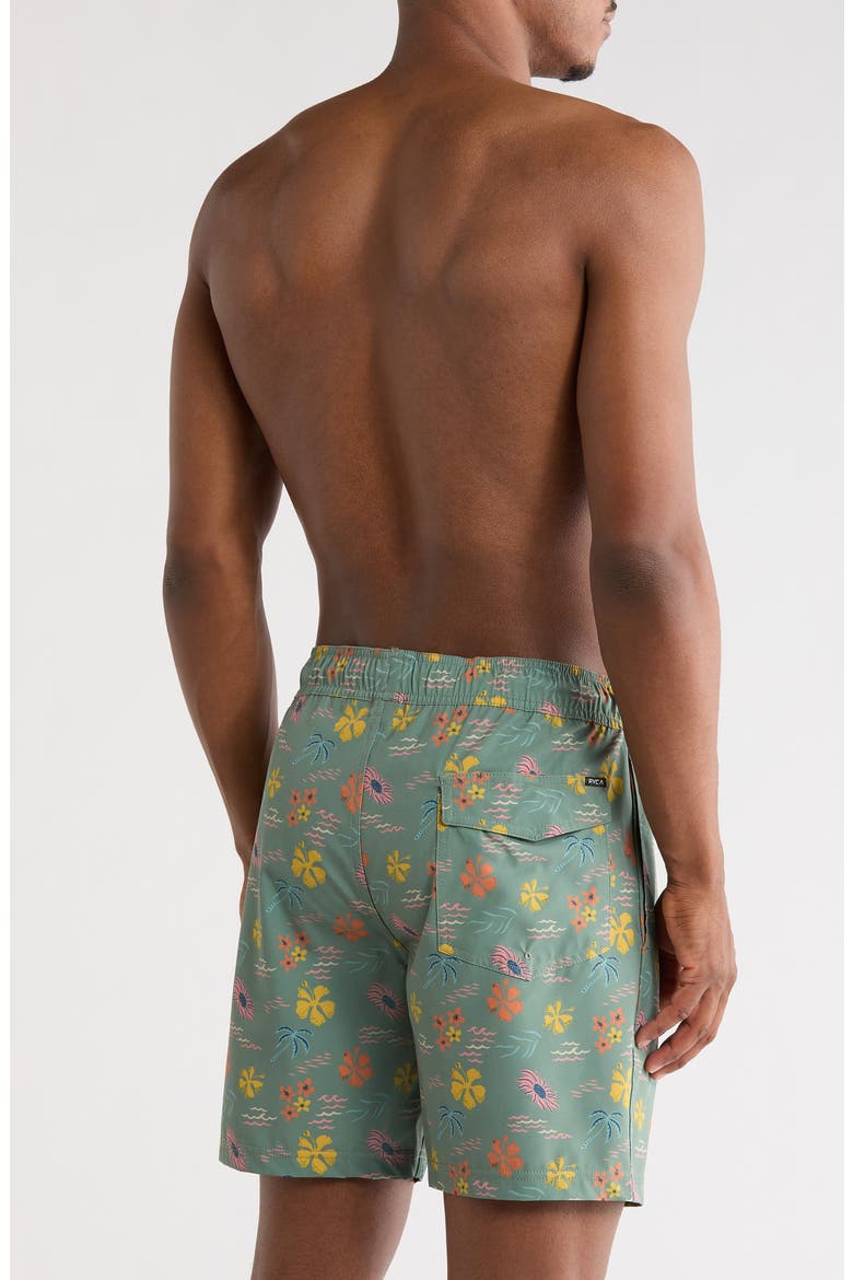 Lehua Swim Shorts, Alternate, color, GREEN MULTI