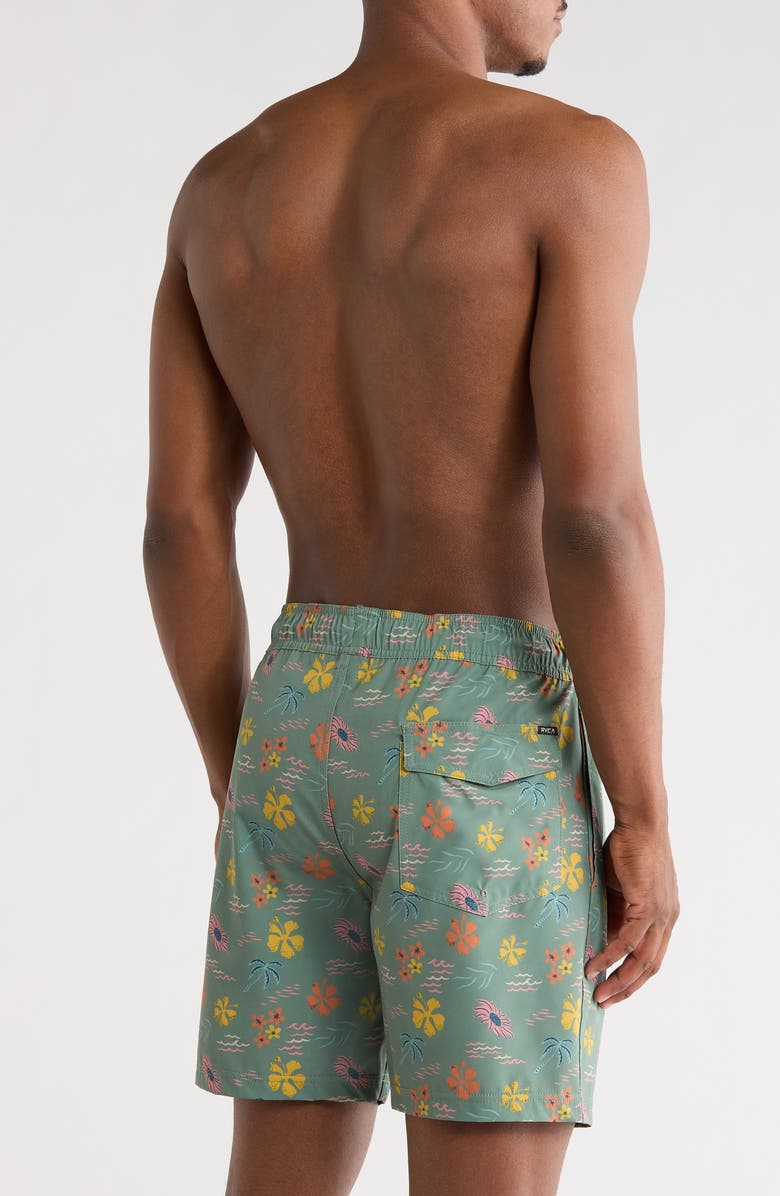 RVCA Lehua Swim Shorts, Alternate, color, Green Multi