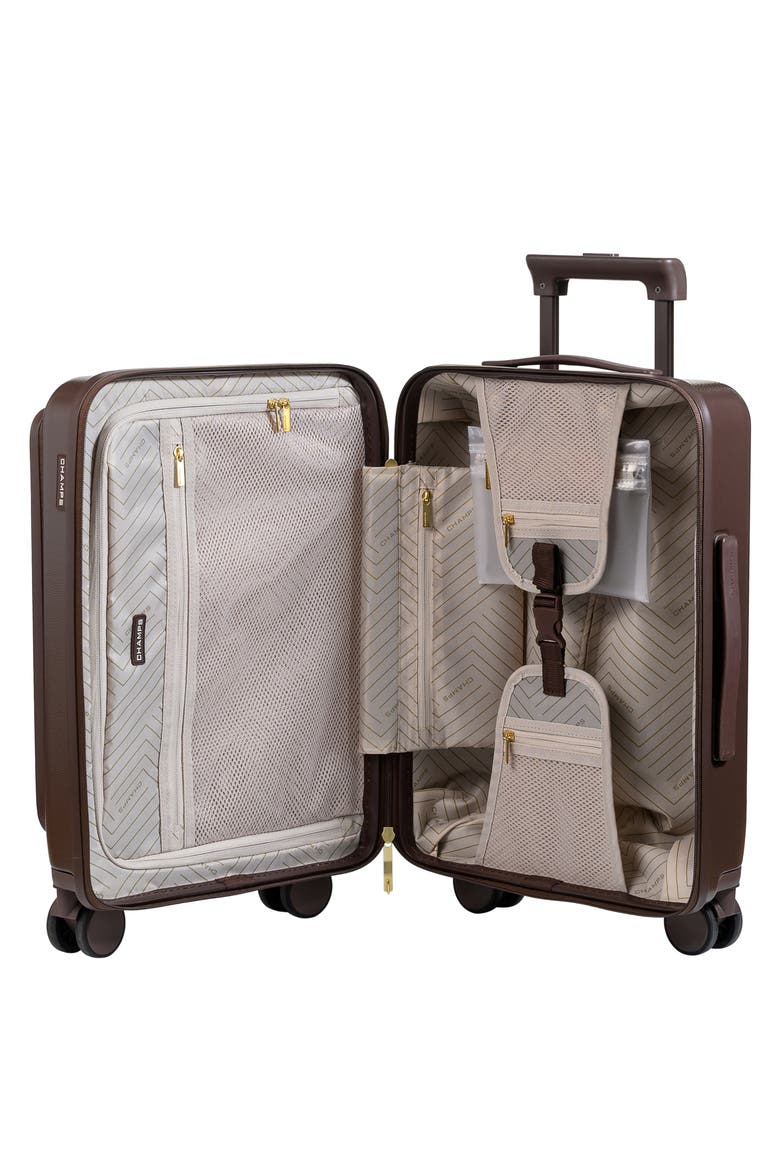 Onyx 21.5-Inch Expandable Hardside Spinner Carry-On, Alternate, color, BROWN