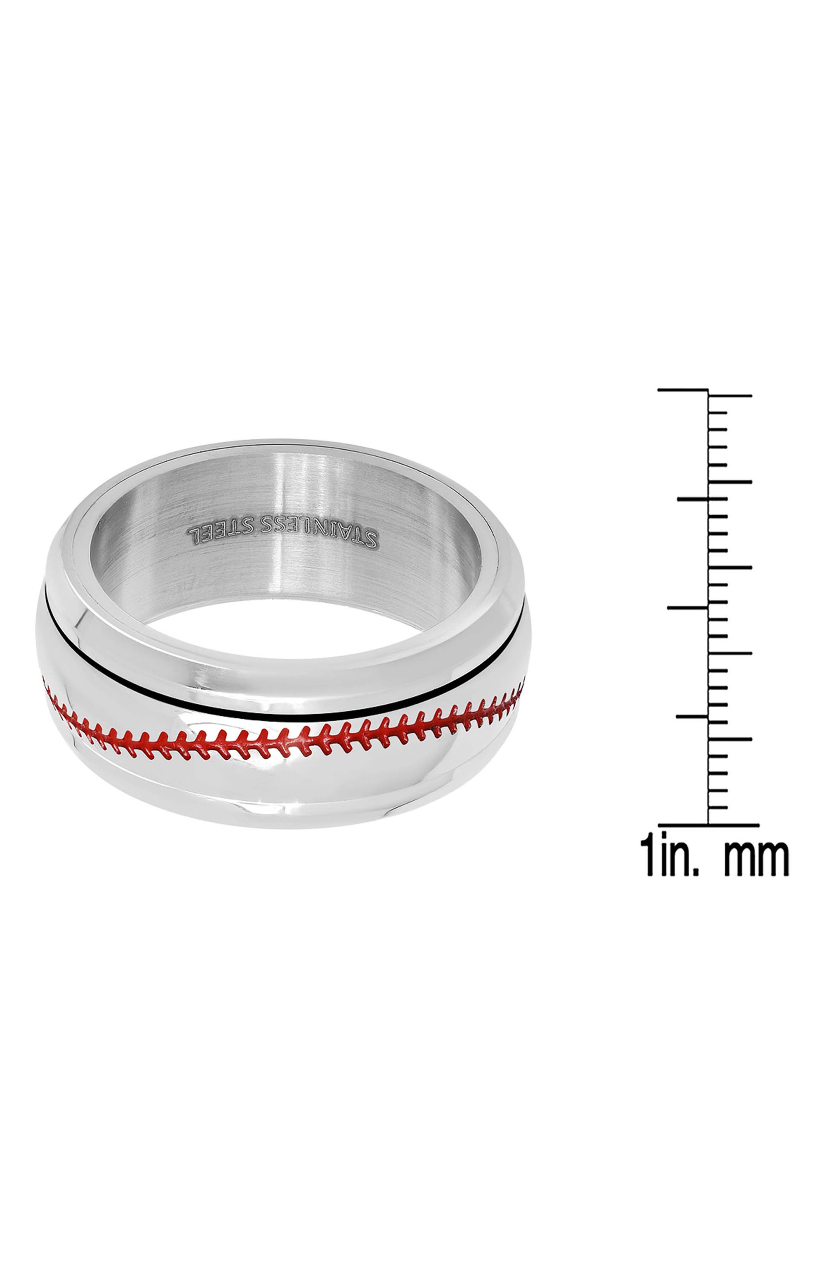 Baseball Stitched Band Ring