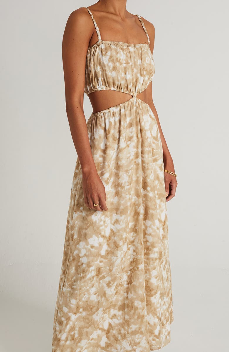 Faithfull the Brand Celina Floral Print Midi Dress, Alternate, color,