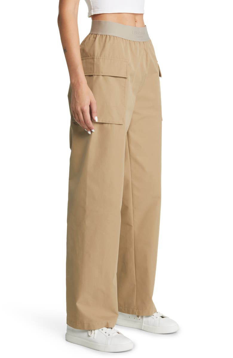 Fear of God Essentials Straight Leg Cotton Blend Cargo Pants, Alternate, color,