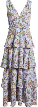 Chelsea28 Floral Tiered Maxi Dress