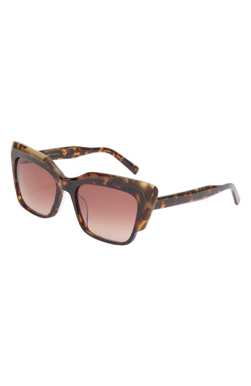Ted Baker 55mm Gradient Cat Eye Sunglasses In Brown