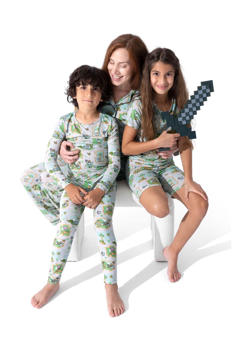 Kids' Minecraft Overworld Dreams Set of 2 Piece Pajamas, Alternate, color, Minecraft Overworld Dreams