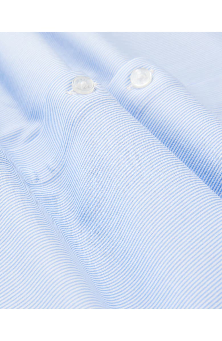 Psycho Bunny Brook Stripe Knit Button-Up Shirt, Alternate, color, 