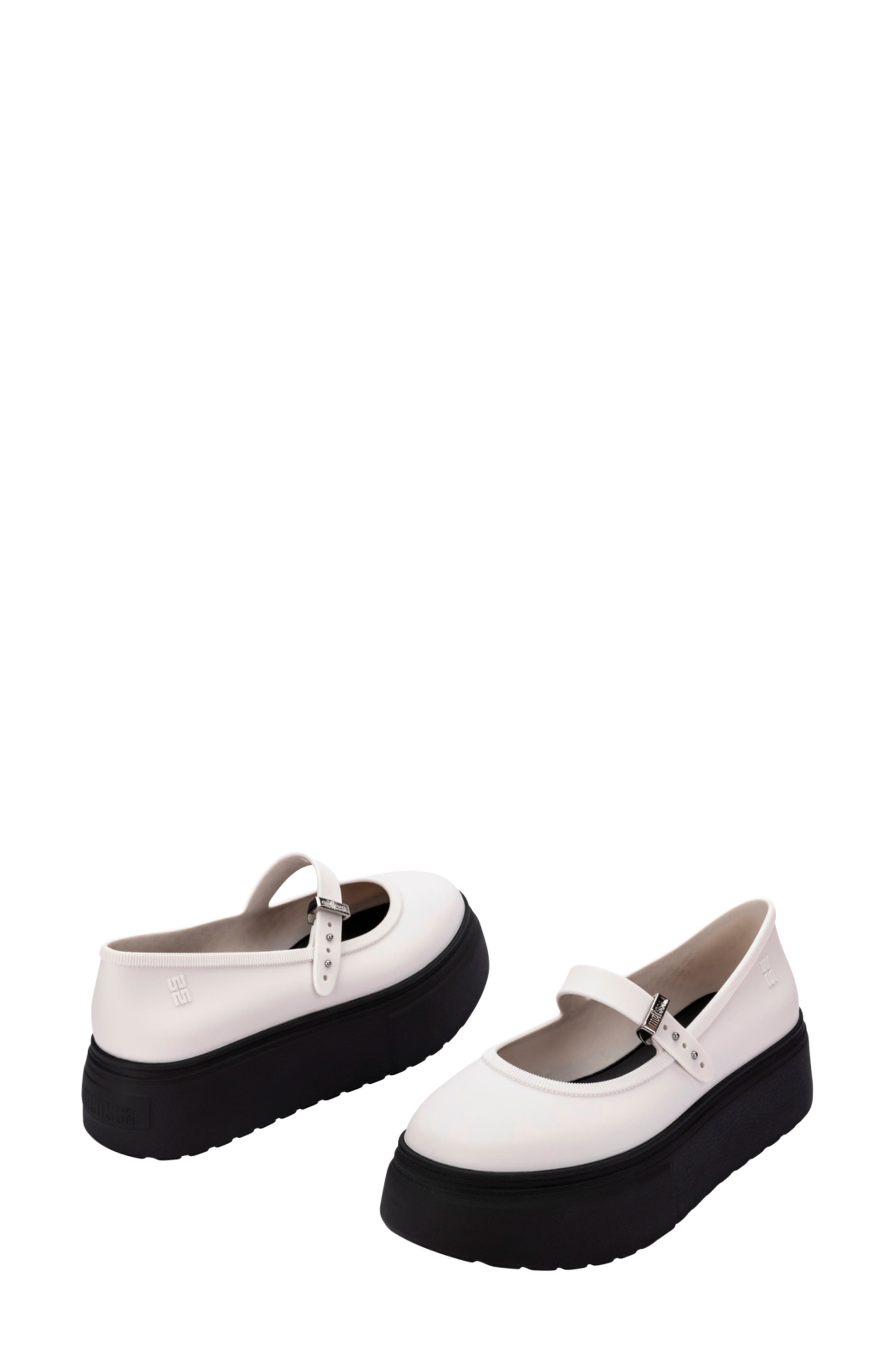 Soft Ballerina Platform Mary Jane, Alternate, color, BLACK/WHITE