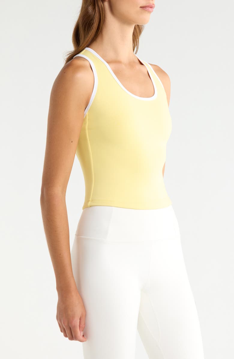 Year of Ours Sport Cut Out Racerback Tank, Alternate, color, Popcorn White