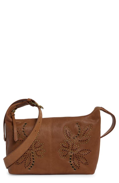 Jann Studded Leather Crossbody Bag