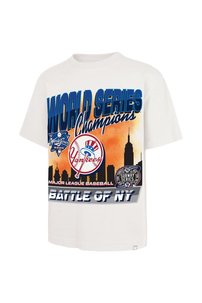 Men's '47 Cream New York Yankees 2000 World Series Champions Showcase MVP Foundation T-Shirt, Alternate, color, Cream