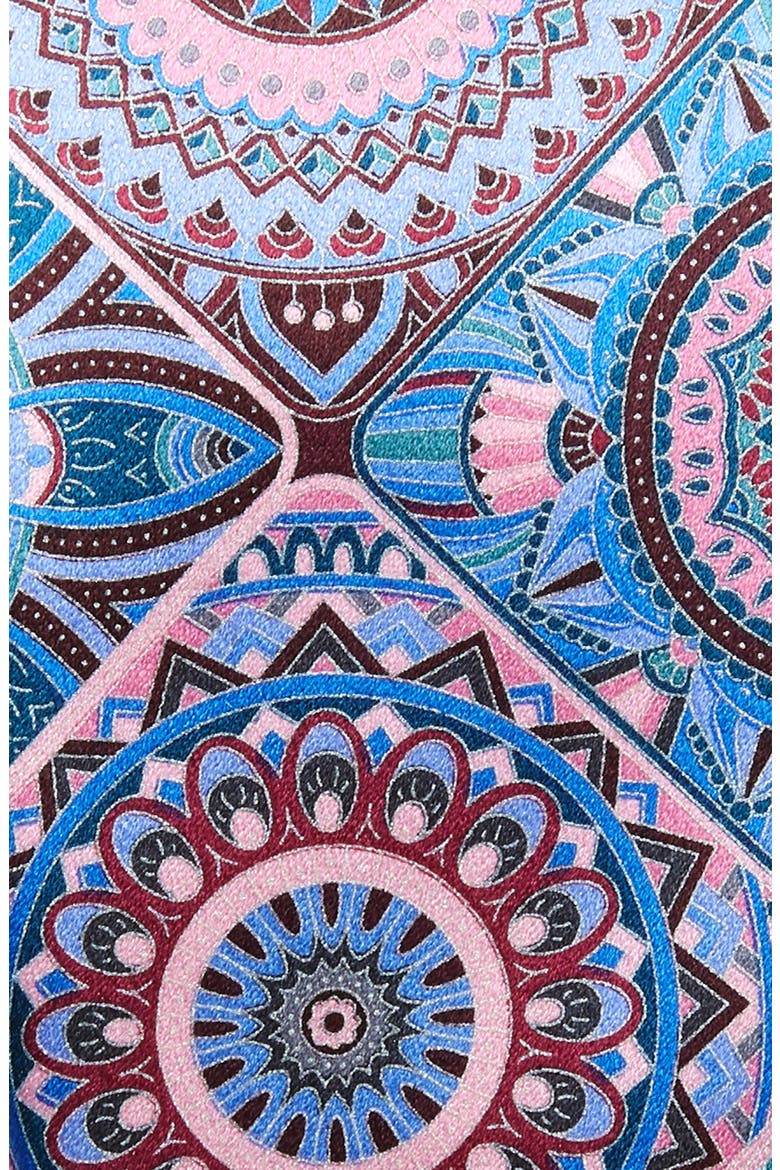 ZEGNA Medallion Silk Tie, Alternate, color, PINK