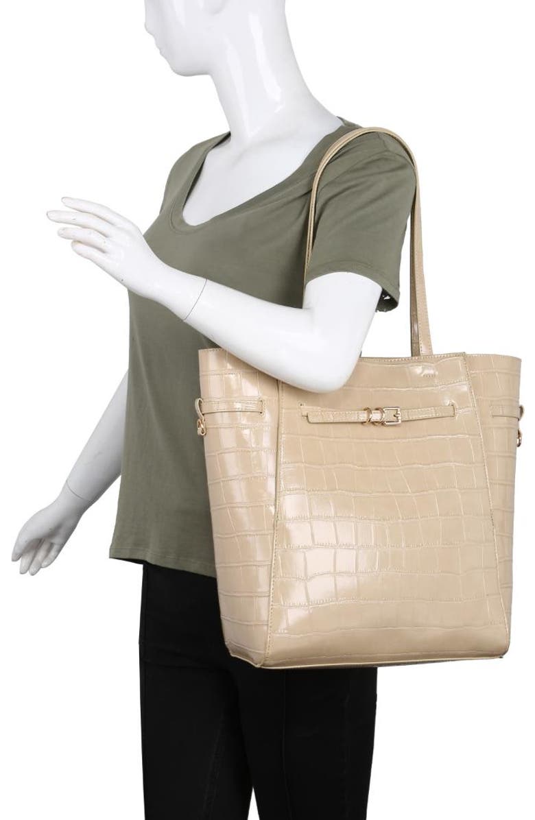 MODA LUXE Athena Bucket, Alternate, color, Cream