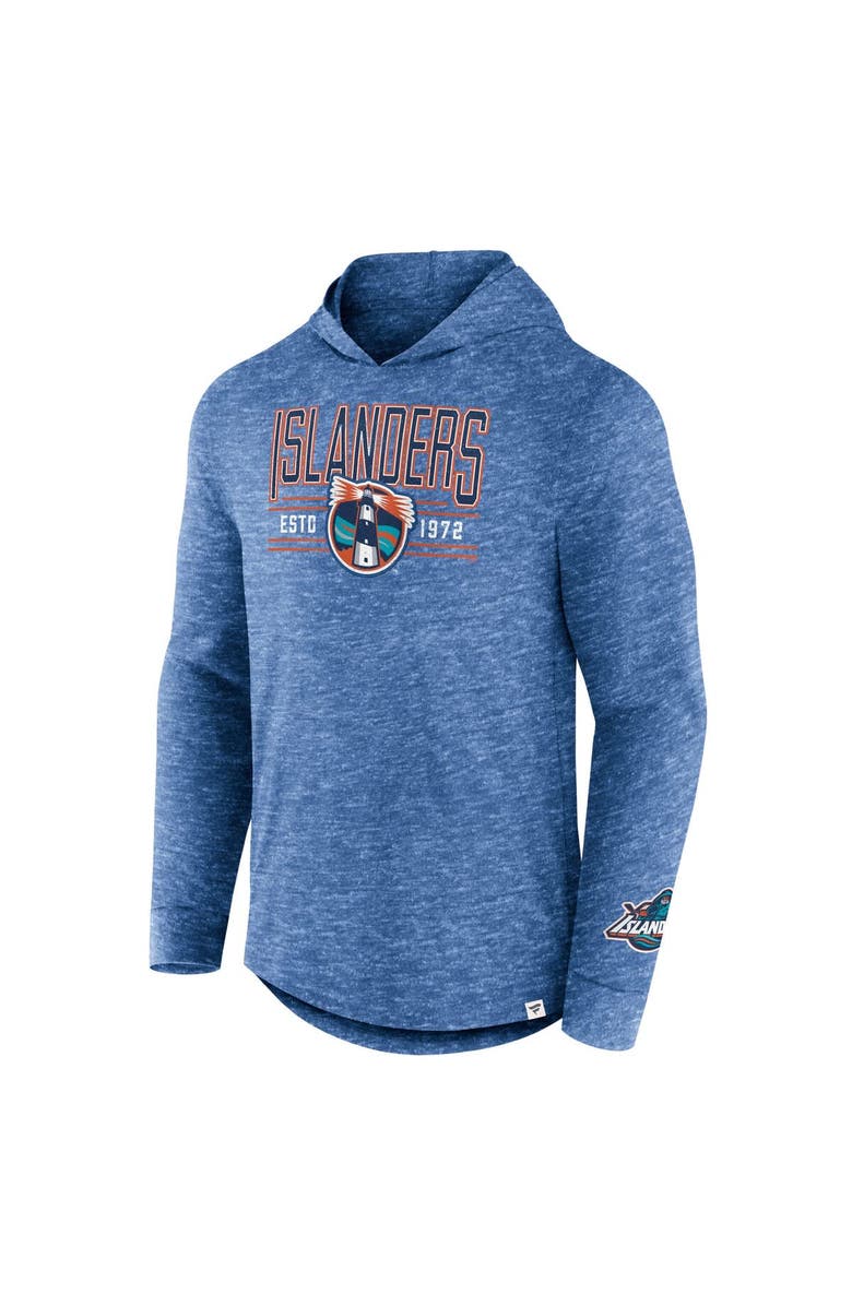 FANATICS Men's Fanatics Heather Royal New York Islanders Slub Pullover Hoodie, Alternate, color, Heather Royal
