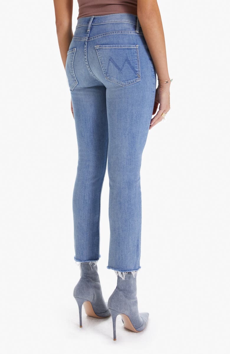 MOTHER Dazzler Fray Hem Crop Jeans, Alternate, color, 