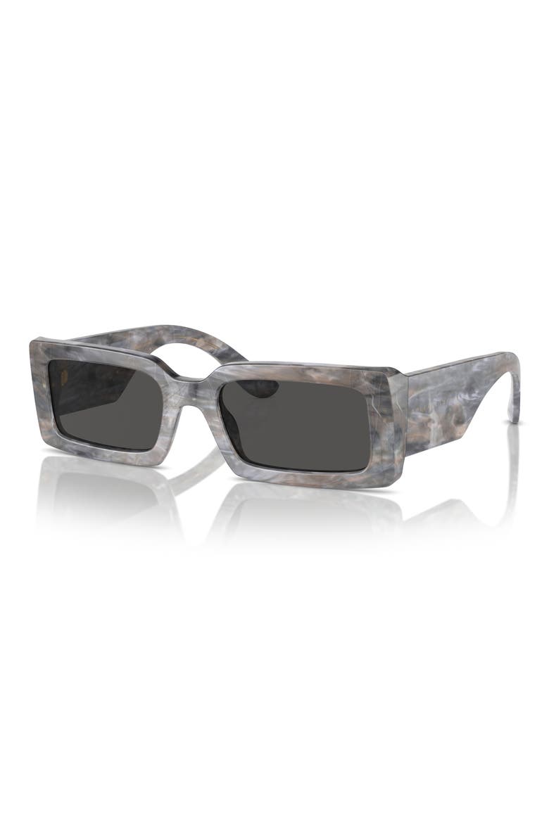 53mm Rectangular Sunglasses, Alternate, color, LITE GREY