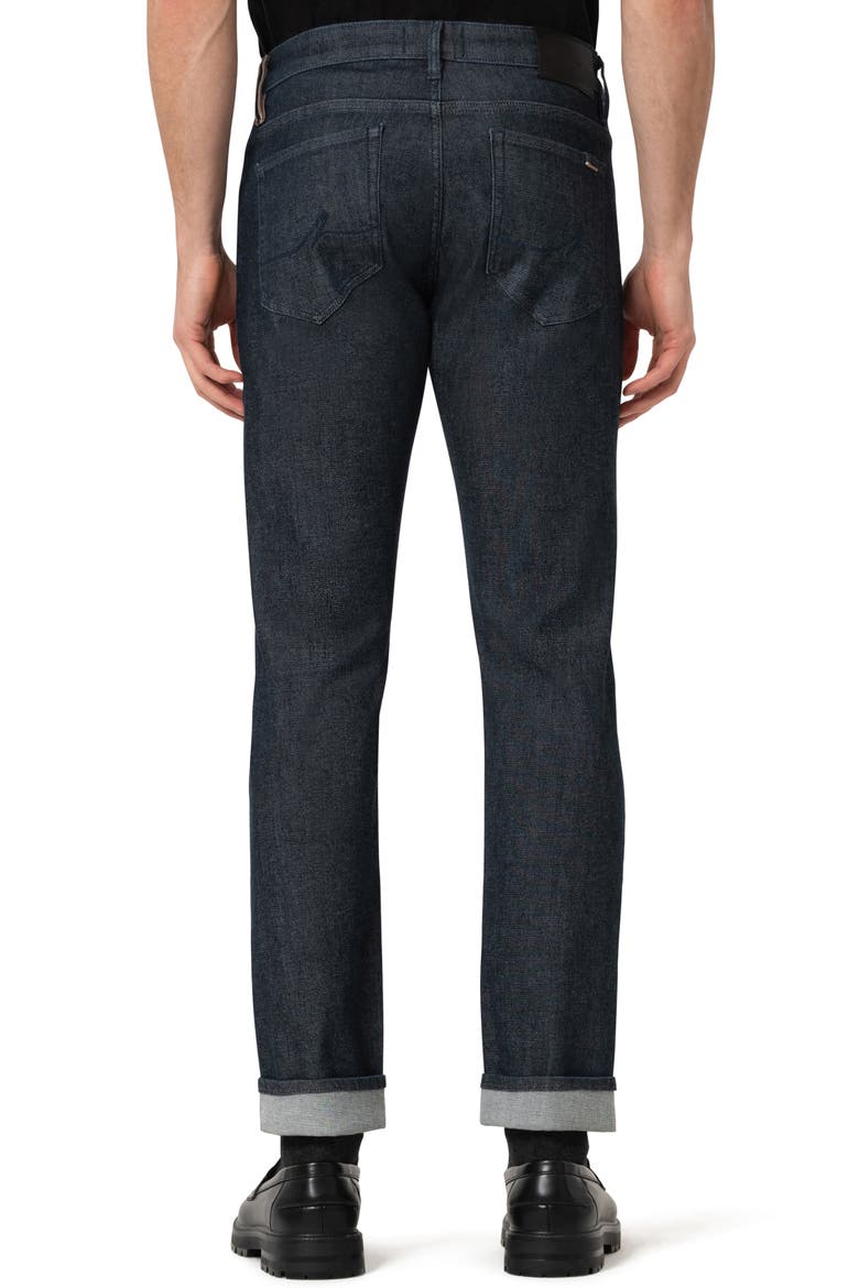 Courage Straight Leg Jeans, Alternate, color, DARK BLUE SELVEDGE