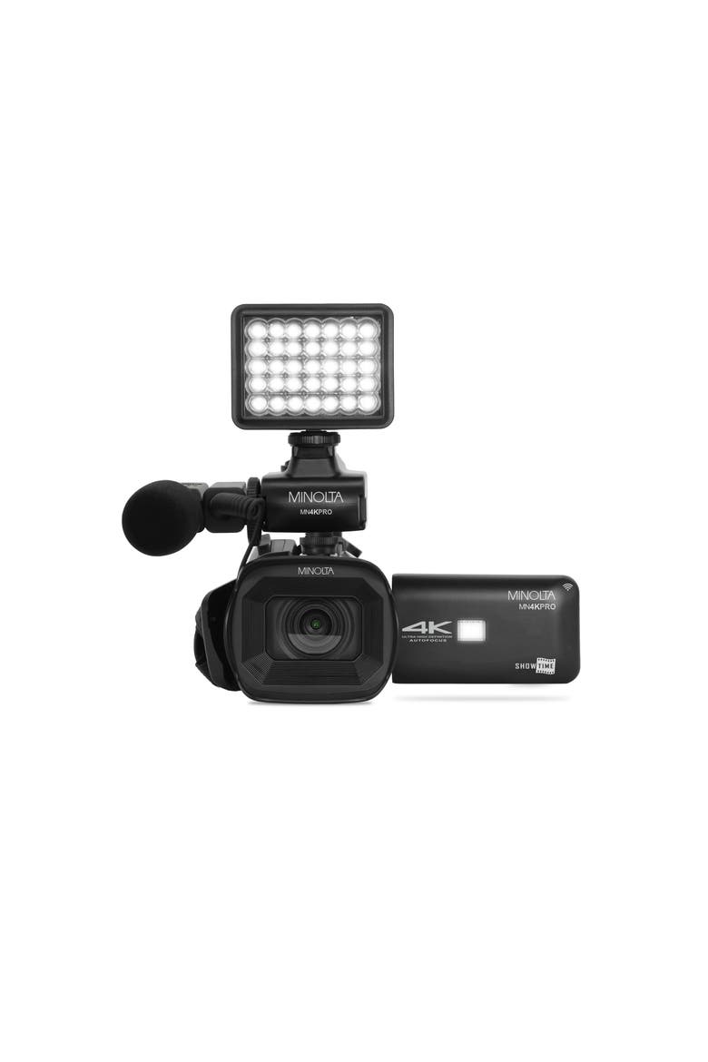 4K Ultra HD Autofocus WiFi Camcorder Kit, Alternate, color, Black