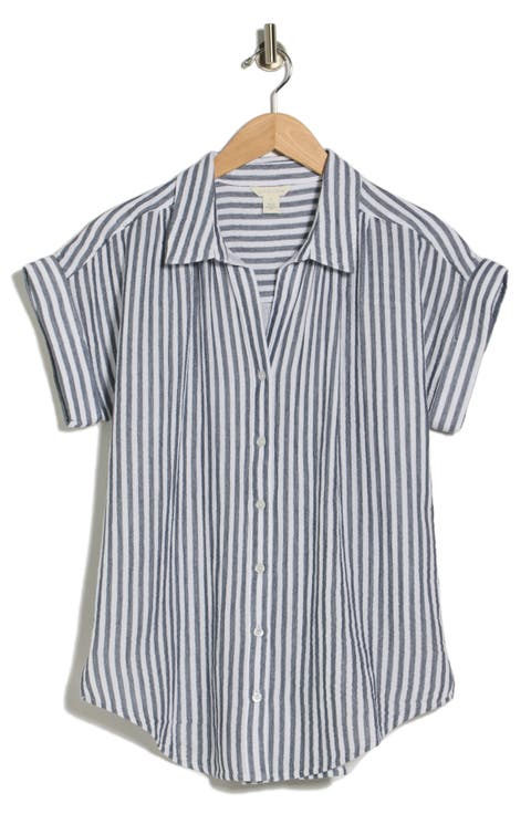 Duo Gauze Button-Up Shirt
