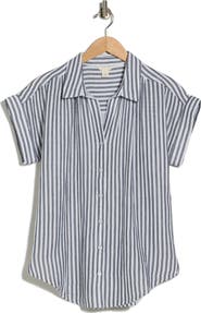 Caslon® Duo Gauze Button-Up Shirt