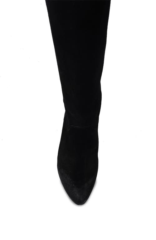 Zigi Knee High Boot In Black Suede