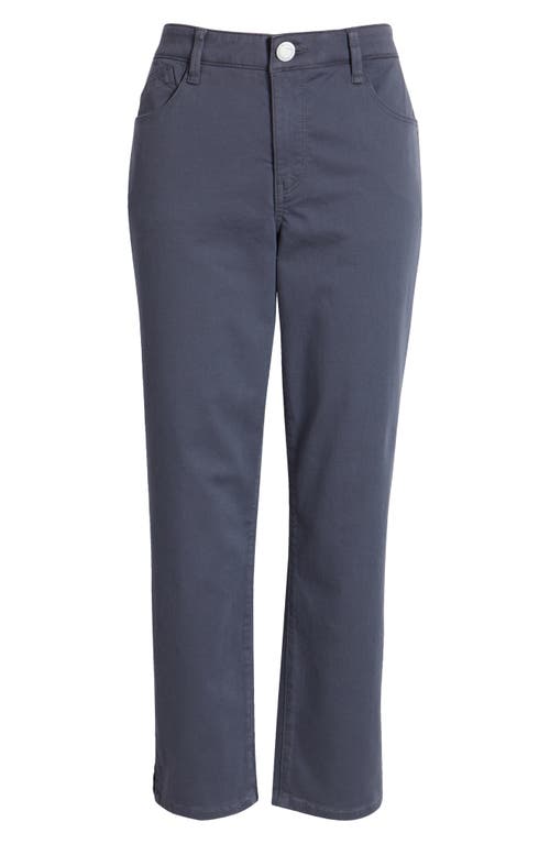 Wit & Wisdom High Waist Straight Leg Stretch Twill Pants In Shadow