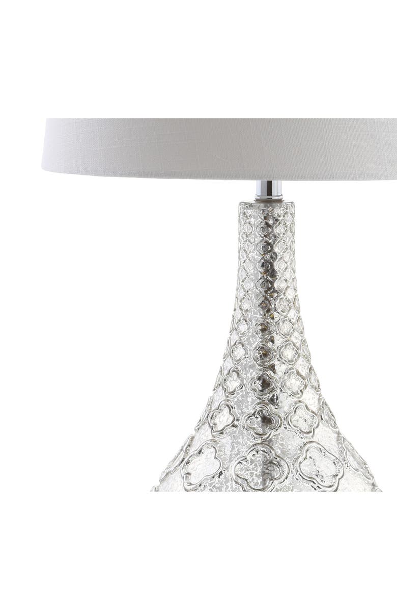 JONATHAN Y Darren 25.5" Glass LED Table Lamp, Mercury Silver, Alternate, color, 