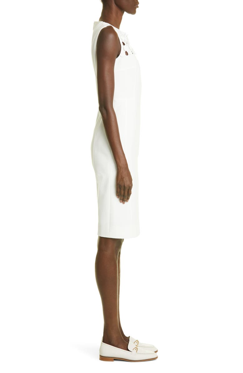 Akris punto Circle Cutout Sleeveless Sheath Dress, Alternate, color,
