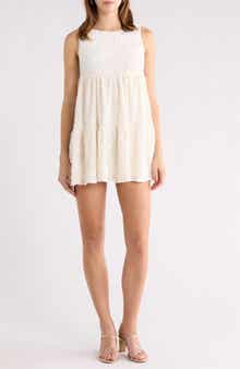 All in Favor Sequin Tiered Minidress