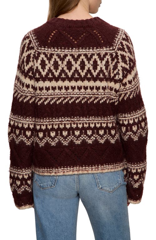 Sanctuary Fair Isle Crewneck Sweater In Multi