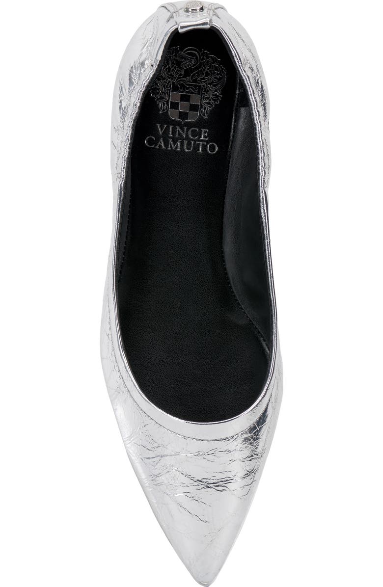 Vince Camuto Ashleah Pointed Toe Flat, Alternate, color, Silver