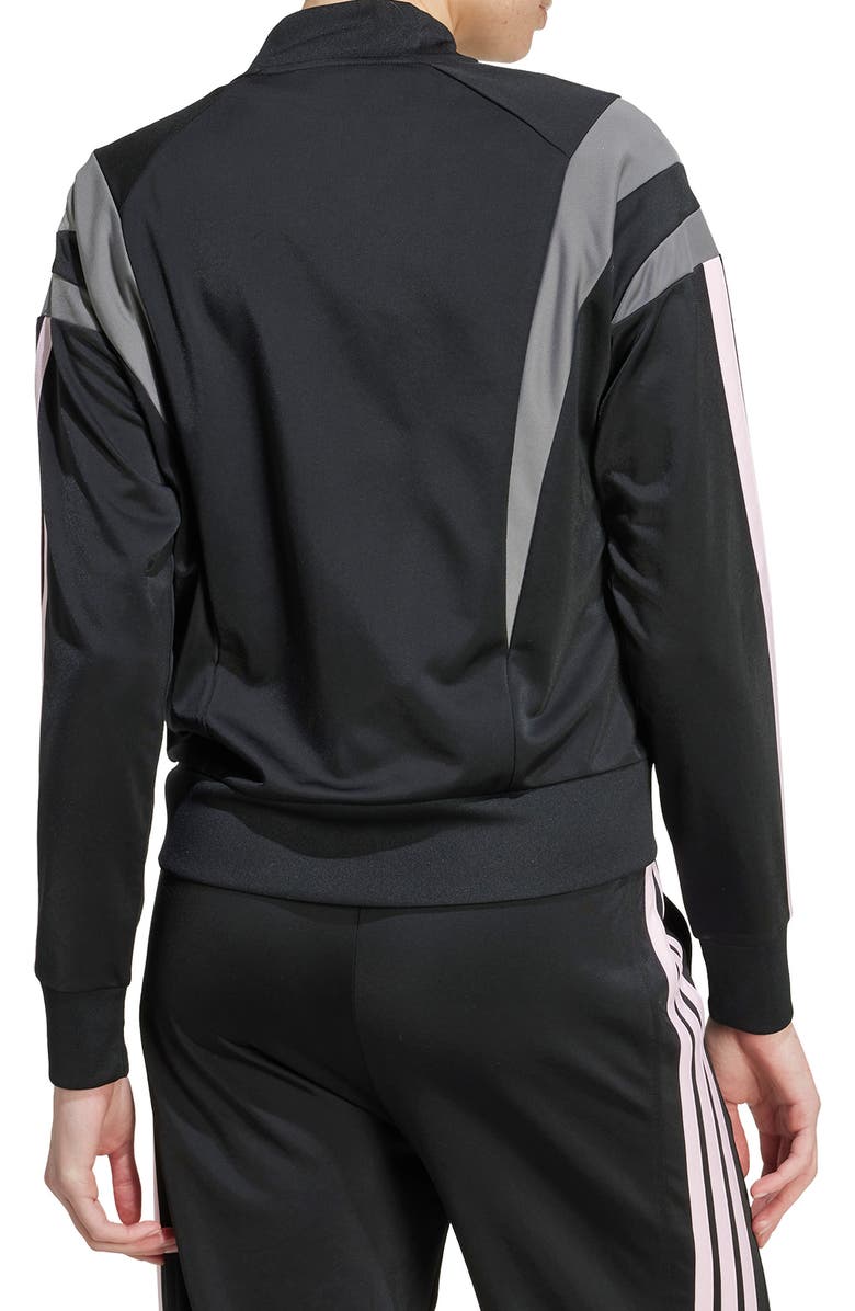 adidas 3-Stripes Fashion Track Jacket, Alternate, color, Black/ Grey