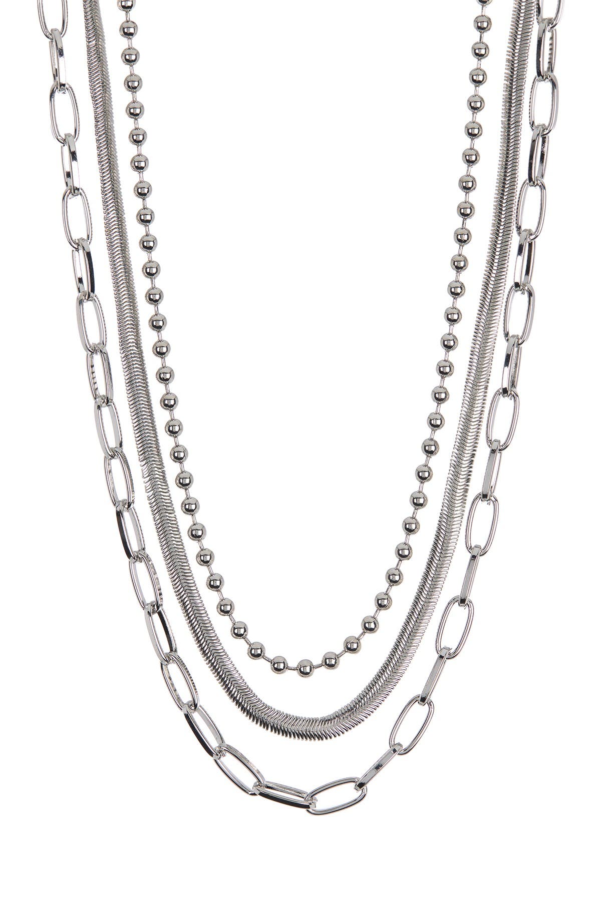 NORDSTROM RACK Assorted Layered Chain Necklace