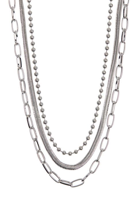 Assorted Layered Chain Necklace
