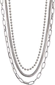 NORDSTROM RACK Assorted Layered Chain Necklace