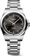 Longines Conquest Black Dial Automatic Bracelet Watch, 38mm