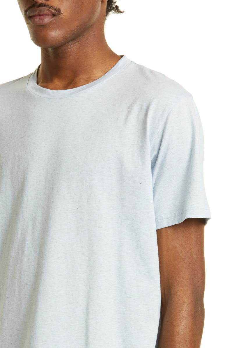 Sunspel Crewneck T-Shirt, Alternate, color, Pastel Blue Melange