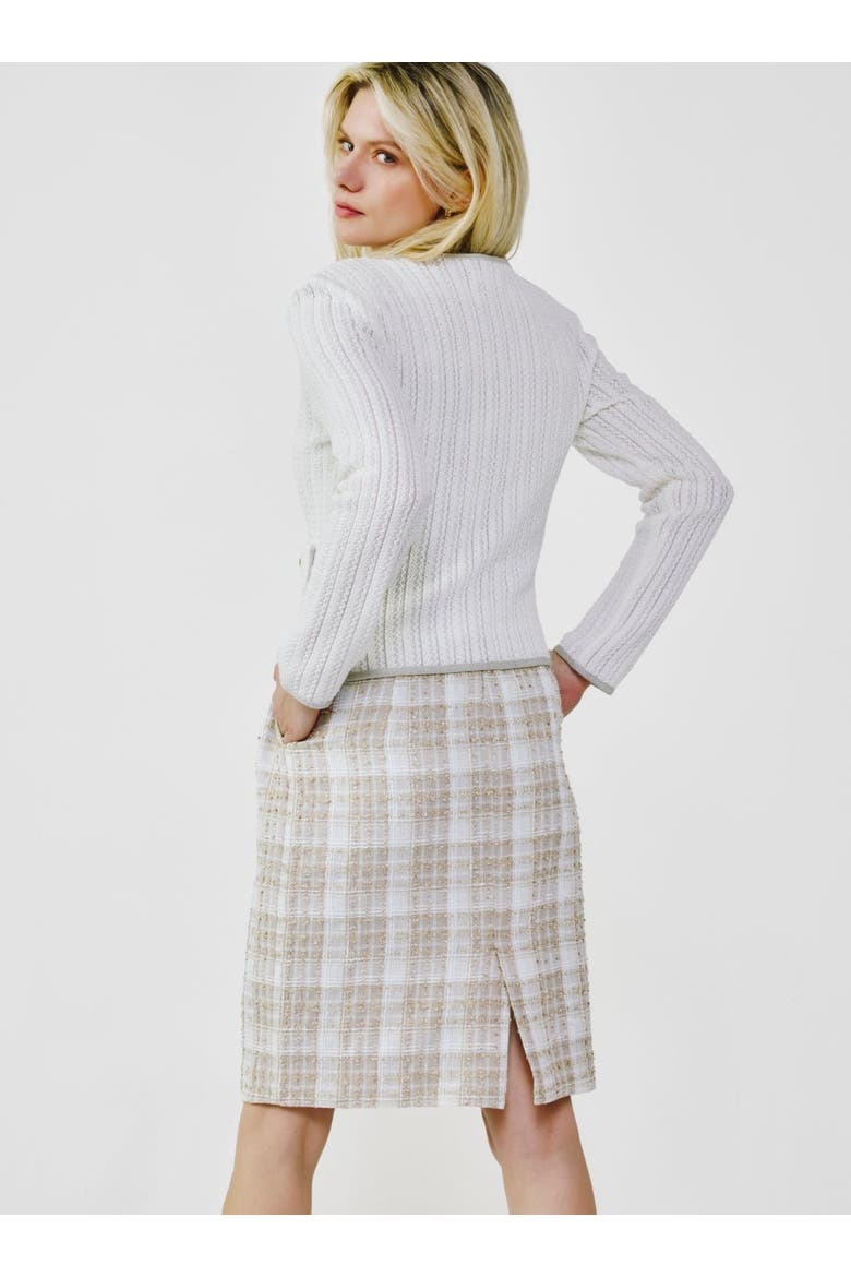 Lace Knit Cardigan, Alternate, color, Off-white