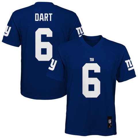 Youth Jaxson Dart Royal New York Giants Replica Jersey