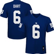 Outerstuff Youth Jaxson Dart Royal New York Giants Replica Jersey