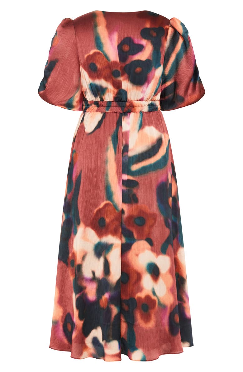 City Chic Cammy Printed Cutout Dress, Alternate, color, 